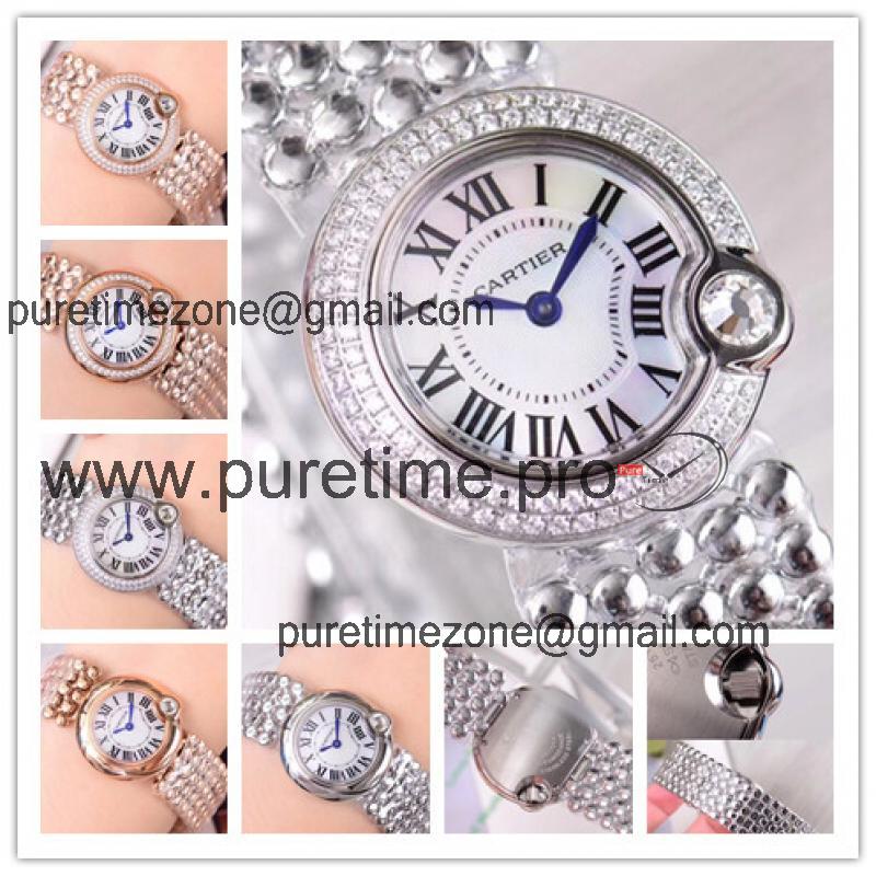 Replica Ballon Blanc Swiss Quartz Movement Womens Watch White Dial Stainless Steel E67