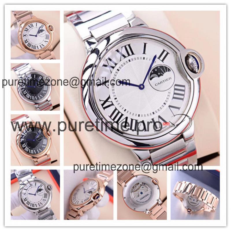 Replica Ballon Bleu A21j Automatic Movement Mens Watch White Dial Stainless Steel A E88