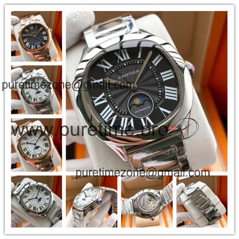 Replica Drive A21j Automatic Movement Mens Watch Black Dial Stainless Steel B E186