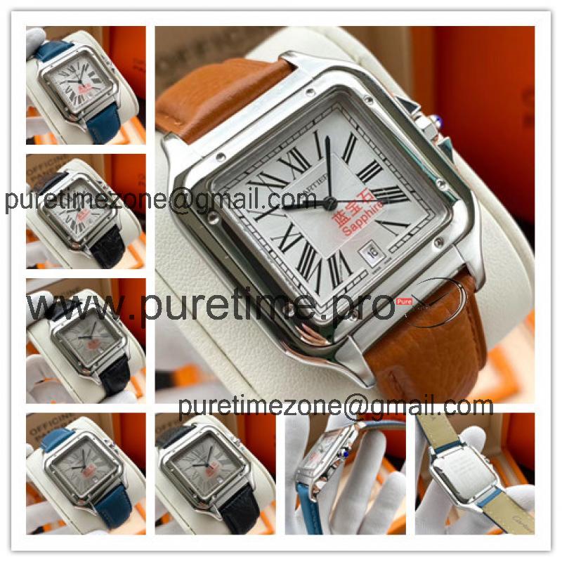 Replica Panthère Swiss Quartz Movement Womens Watch White Dial Leather Strap A E198