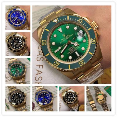 Replica Submariner  A21J Automatic Mens Watch Green Dial Oyster Bracelet Yellow Gold C E104