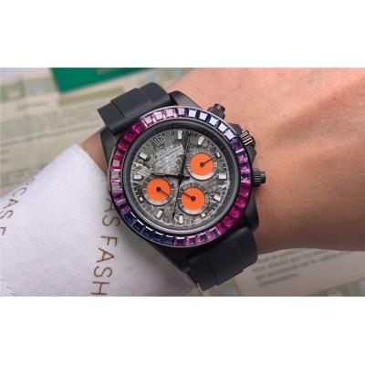 Replica Cosmograph Daytona  A21J Automatic Movement Mens Watch Graffiti Dial Rubber Strap E105