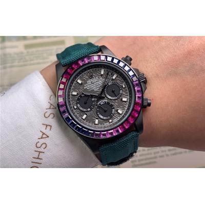 Replica Cosmograph Daytona  A21J Automatic Movement Mens Watch Graffiti Dial Nylon Strap E106