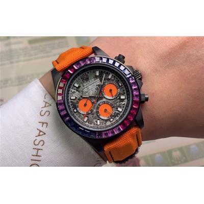 Replica Cosmograph Daytona  A21J Automatic Movement Mens Watch Graffiti Dial Nylon Strap E106