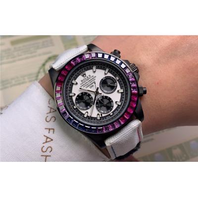 Replica Cosmograph Daytona  A21J Automatic Movement Mens Watch Graffiti Dial Nylon Strap E106