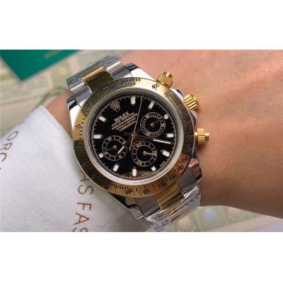 Replica Cosmograph Daytona  A21J Automatic  Mens Watch White Dial Oyster Bracelet Yellow Gold B E111