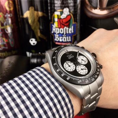 Replica Cosmograph Daytona Japan Quartz Chronograph  Mens Watch Black Dial Oyster Bracelet SS E112