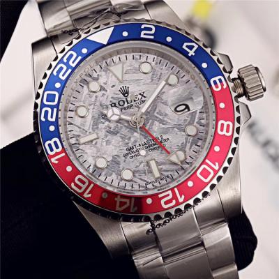 Replica GMT-Master II A21J Automatic Movement Mens Watch Graffiti Dial  Oyster Bracelet SS E115