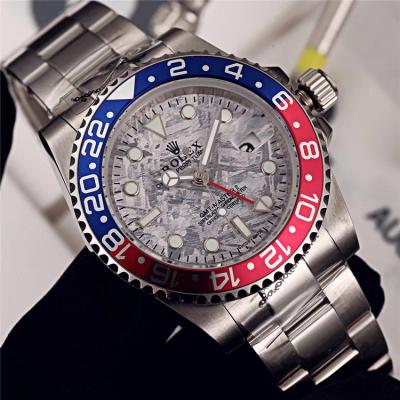 Replica GMT-Master II A21J Automatic Movement Mens Watch Graffiti Dial  Oyster Bracelet SS E115