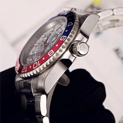 Replica GMT-Master II A21J Automatic Movement Mens Watch Graffiti Dial  Oyster Bracelet SS E115