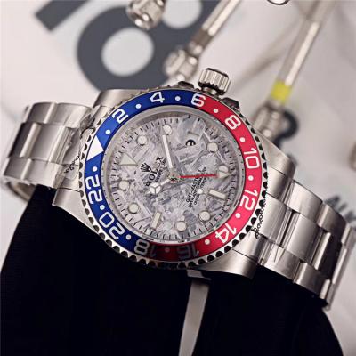 Replica GMT-Master II A21J Automatic Movement Mens Watch Graffiti Dial  Oyster Bracelet SS E115