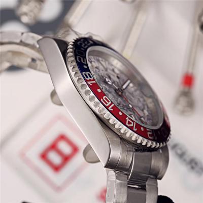 Replica GMT-Master II A21J Automatic Movement Mens Watch Graffiti Dial  Oyster Bracelet SS E115