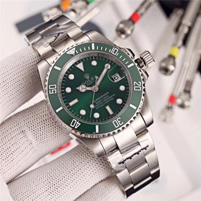 Replica Submariner  A21J Automatic Movement Mens Watch Green Dial Oyster Bracelet SS E116