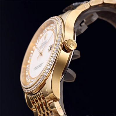 Replica Datejust Japan Miyota 8215 Automatic Movement  Mens Watch Green Dial Yellow Gold A E118