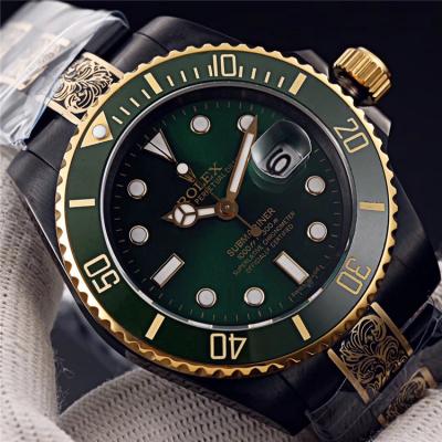 Replica Submariner  A21J Automatic Movement Mens Watch Black Dial Vintage Engraving Bracelet E121