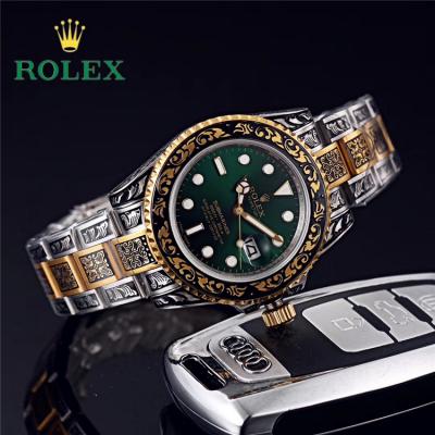 Replica Submariner  A21J Automatic Movement Mens Watch Black Dial Vintage Engraving Bracelet E121