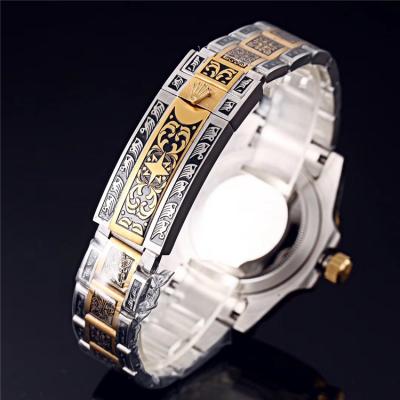 Replica Submariner  A21J Automatic Movement Mens Watch Black Dial Vintage Engraving Bracelet E121