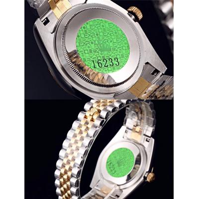 Replica Datejust Japan Miyota 8215 Automatic Mens Watch White Dial Two Tone Yellow Gold E122