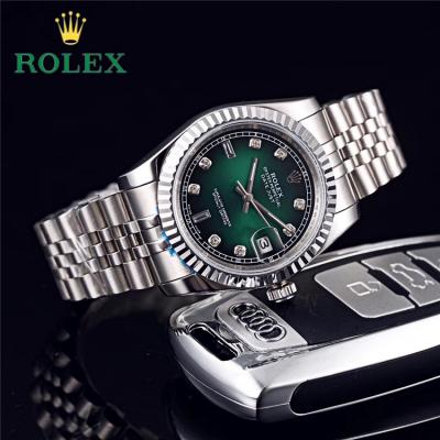 Replica Datejust Japan Miyota 8215 Automatic Mens Watch  Green Dial Jubilee Bracelet SS E123