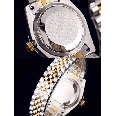 Replica Datejust Japan Miyota 8215 Automatic Mens Watch  Black Dial  Two Tone Yellow Gold E124