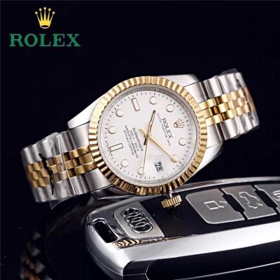 Replica Datejust Japan Miyota 8215 Automatic Mens Watch  Black Dial  Two Tone Yellow Gold A E125