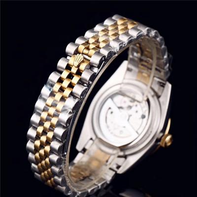 Replica Datejust Japan Miyota 8215 Automatic Mens Watch  Black Dial  Two Tone Yellow Gold A E125