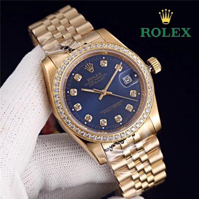 Replica Datejust Japan Miyota 8215 Automatic Mens Watch Blue Dial Jubilee Bracelet Yellow Gold E126