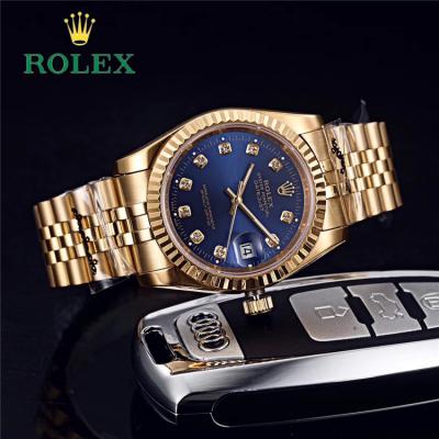 Replica Datejust Japan Miyota 8215 Automatic Mens Watch Blue Dial Jubilee Bracelet Yellow Gold E126