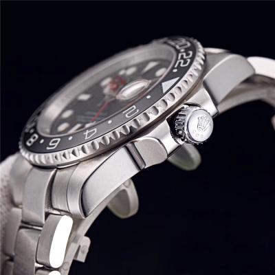 Replica GMT-Master II A21J Automatic Movement Mens Watch Black Dial Oyster Bracelet SS E127