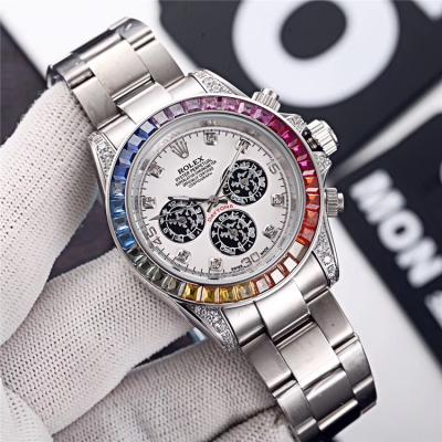 Replica Cosmograph Daytona  A21J Automatic  Mens Watch Black Dial Oyster Bracelet Yellow Gold E128