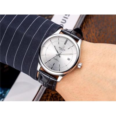 Replica Cellini Japan Miyota 8215 Automatic Mens Watch Black Dial  Leather Strap B E130