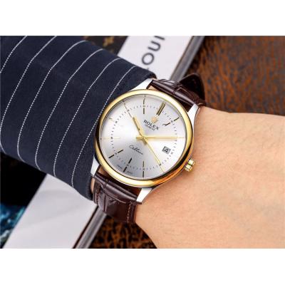 Replica Cellini Japan Miyota 8215 Automatic Mens Watch Black Dial  Leather Strap B E130