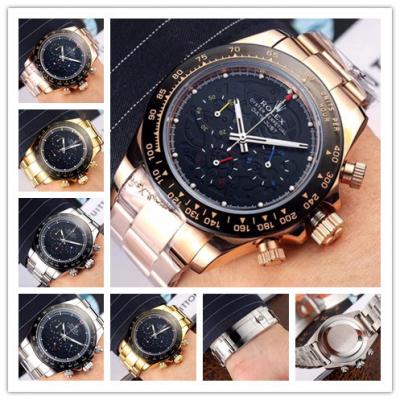 Replica Cosmograph Daytona Japan Quartz Chronograph Mens Watch Graffiti Dial Oyster Bracelet Rose Gold E133​