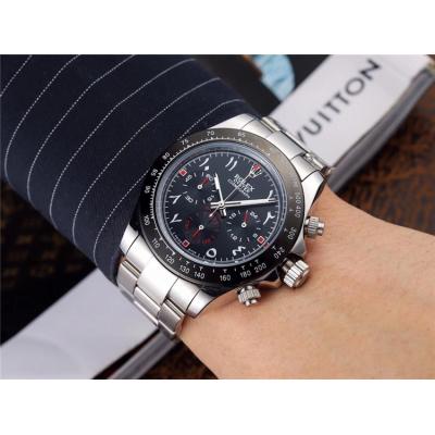 Replica Cosmograph Daytona Japan Quartz Chronograph Mens Watch  Black Dial PVD Steel E135