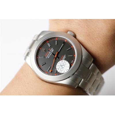 Replica Milgauss  Japan Miyota 8215 Automatic Movement Mens Watch Gray Dial Stainless Steel B E139