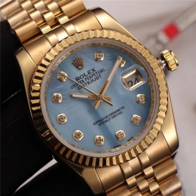 Replica Datejust A21j Automatic  Mens/Womens Watch Ice Blue Dial Jubilee Bracelet Yellow Gold  A E144