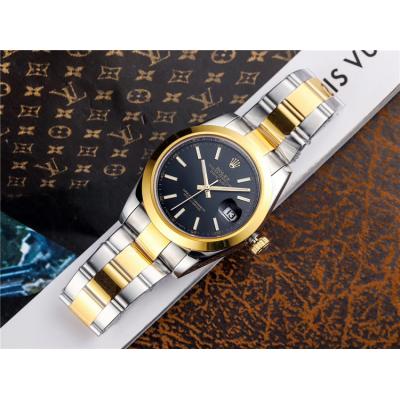 Replica Datejust A2824 Automatic Movement Mens Watch Black Dial Oyster Bracelet SS B E147