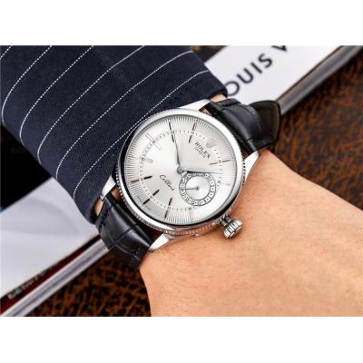 Replica Cellini Japan Miyota 8215 Automatic Movement  Mens Watch Black Dial Leather Strap E149