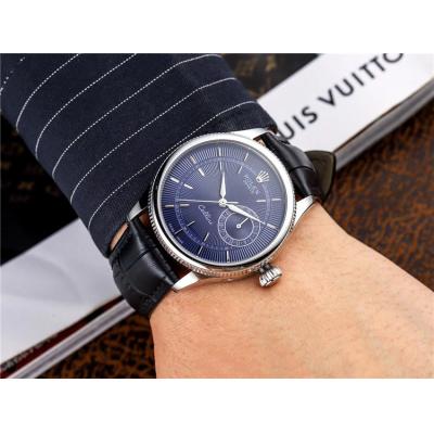 Replica Cellini Japan Miyota 8215 Automatic Movement  Mens Watch Black Dial Leather Strap E149