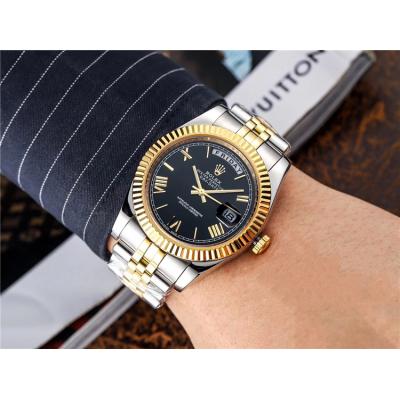 Replica Day-Date A8283 Automatic Movement Mens Watch  Blue Dial Jubilee Bracelet SS A E150