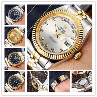 Replica Day-Date A8283 Automatic Mens Watch Silver Dial Two Tone Yellow Gold B E150