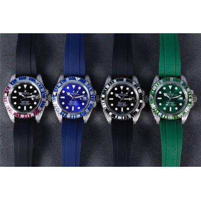 Replica Submariner  A21J Automatic Movement Mens Watch Green Dial Rubber Strap E157