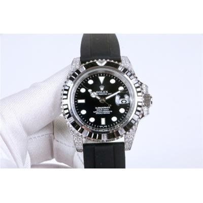 Replica Submariner A21J Automatic Movement Mens Watch Black Dial Oyster Bracelet  SS E161