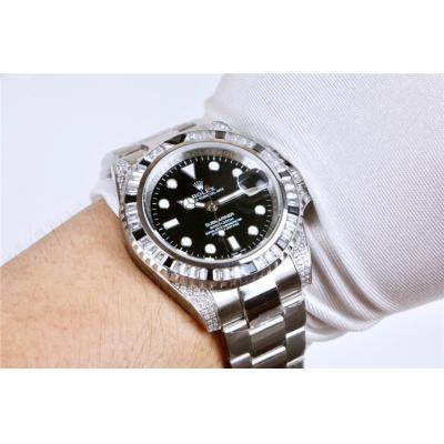 Replica Submariner A21J Automatic Movement Mens Watch Black Dial Oyster Bracelet  SS E161