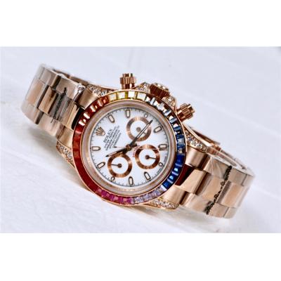 Replica Cosmograph Daytona  A21J Automatic Movement Mens Watch Gold Dial Oyster Bracelet Yellow Gold E162