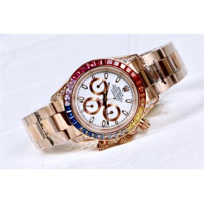 Replica Cosmograph Daytona  A21J Automatic Movement Mens Watch Gold Dial Oyster Bracelet Yellow Gold E162