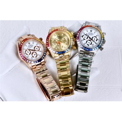 Replica Cosmograph Daytona  A21J Automatic Movement Mens Watch Gold Dial Oyster Bracelet Yellow Gold E162