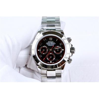 Replica Cosmograph Daytona  A21J Automatic  Mens Watch Black Dial Oyster Bracelet  SS A E163