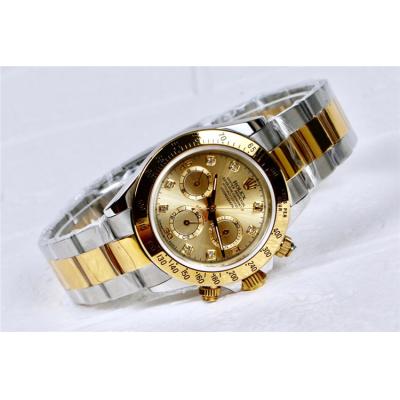 Replica Cosmograph Daytona  A21J Automatic  Mens Watch White Dial Oyster Bracelet Yellow Gold B E163