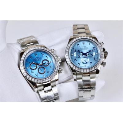 Replica Cosmograph Daytona A21J Automatic  Mens Watch Ice Blue Dial Oyster Bracelet SS E166